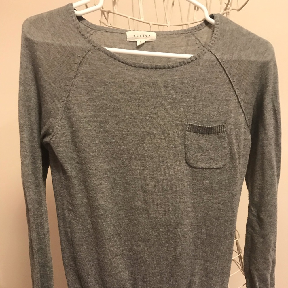 Gray sweater